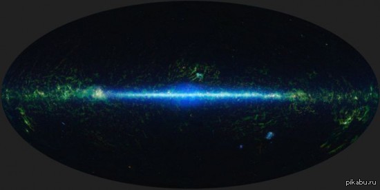Карта вселенной... ...полученная инфракрасным космическим телескопом НАСА
