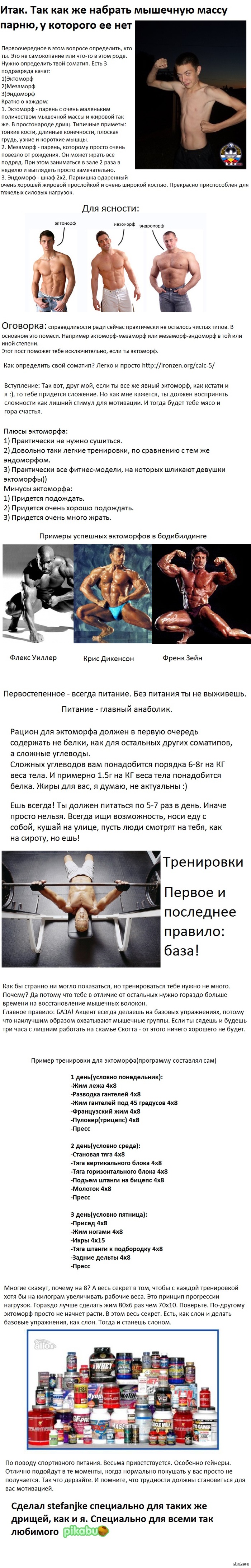 Как набрать мышечную массу в домашних условиях подростку 389