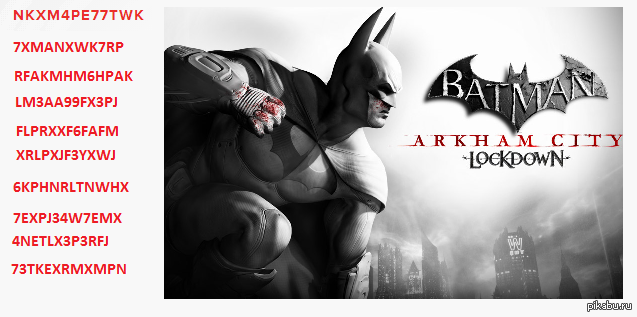 Ключи для Batman Arkham City Lockdown (iOS) Ключи, бетмен, IOS, Игры.